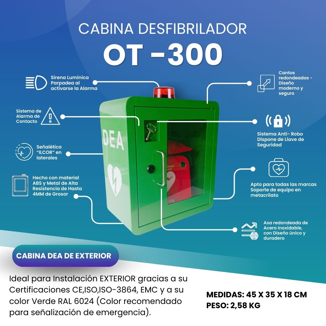 FICHA CABINA DEA CON LLAVE Y ALARMA