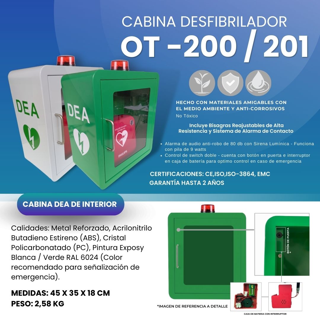 CABINA DEA CON ALARMA OT DETALLES